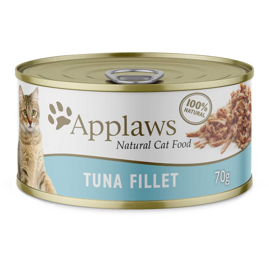 Applaws Wet Cat Food Tuna Fillet In Broth Tin 70g
