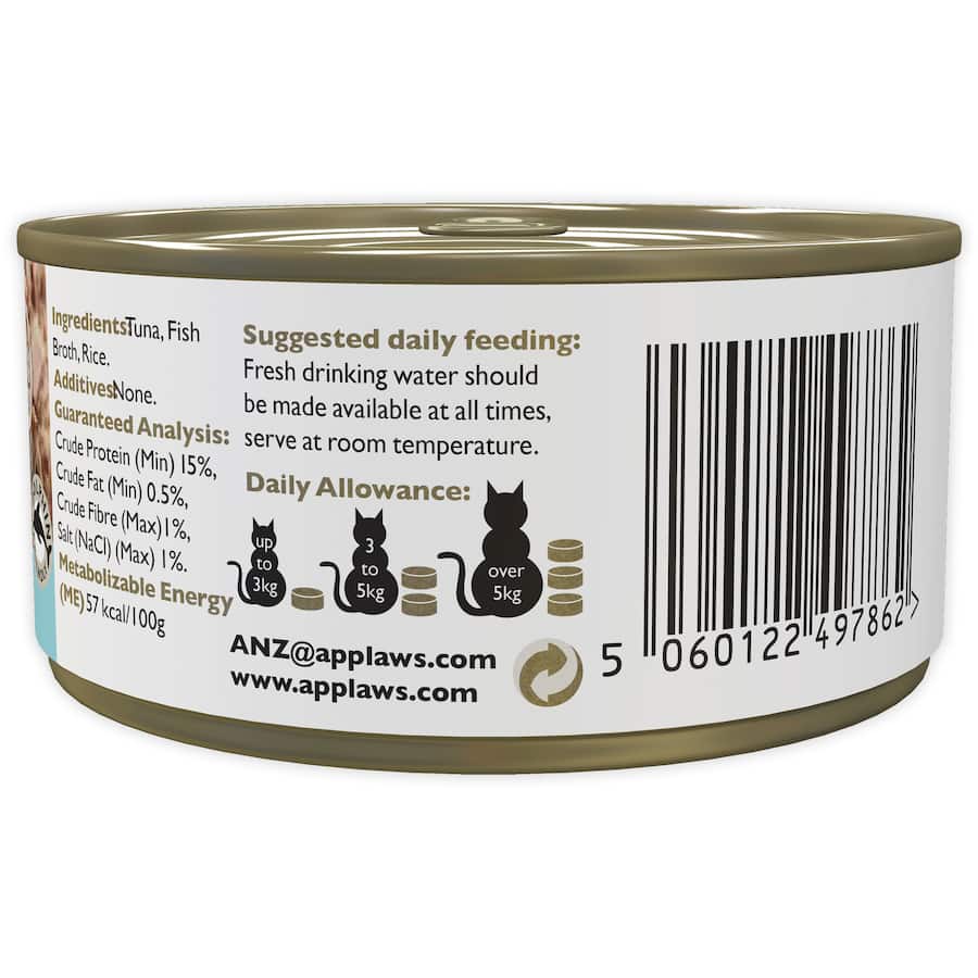 Applaws Wet Cat Food Tuna Fillet In Broth Tin 70g
