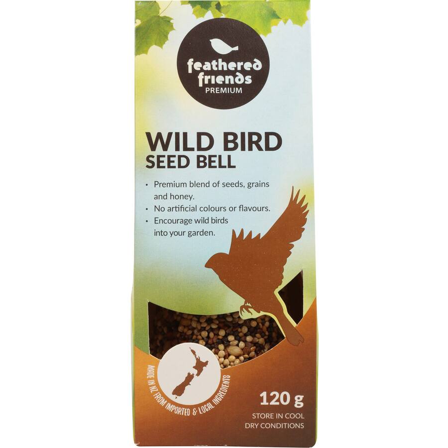 Feathered Friends Pet Treats Wild Bird Seed Bell Pouch 120g