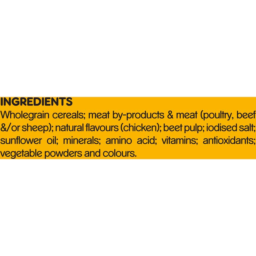 A 3kg bag of Pedigree Dry Dog Food with Real Beef, formulated for adult dogs to promote health, nutrition, and vitality.