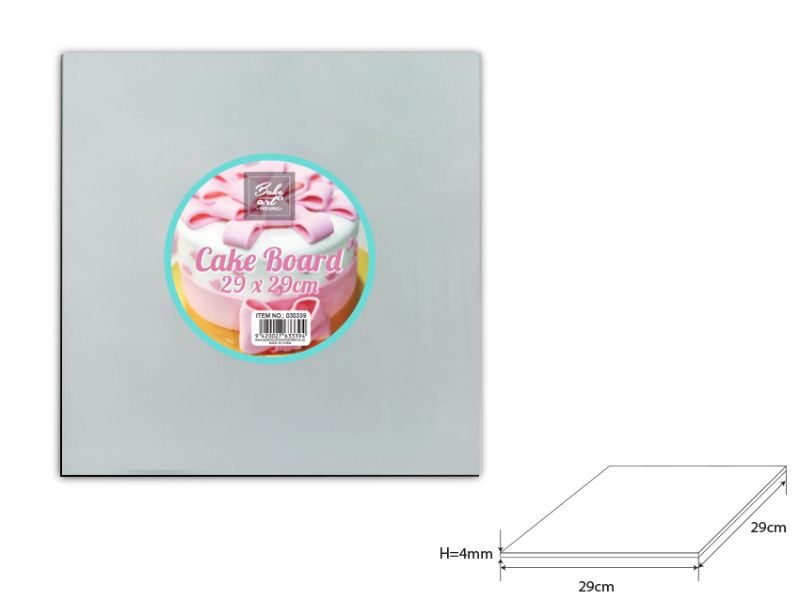 Cake Board - Square 29cm (24 Units)