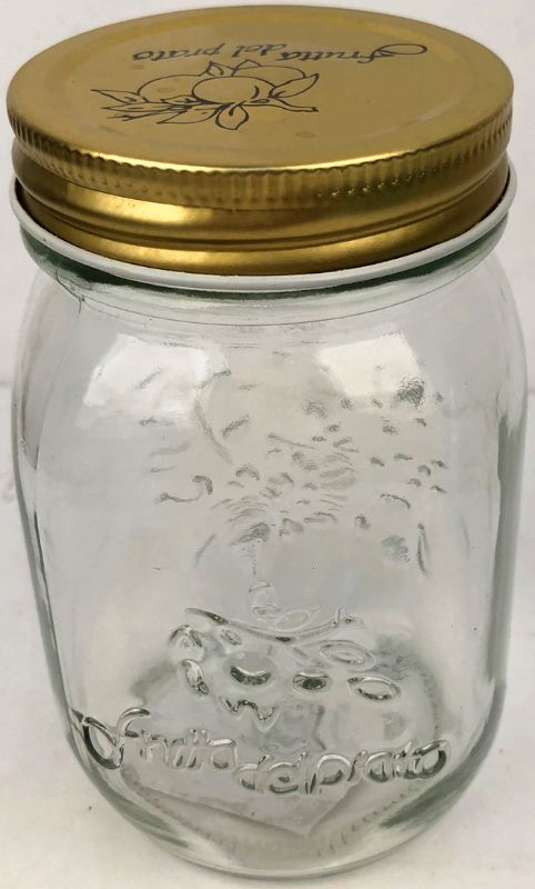 Glass Preserve Jar - Prtd Lid 13.5 X 5.5cm (Set of 12)