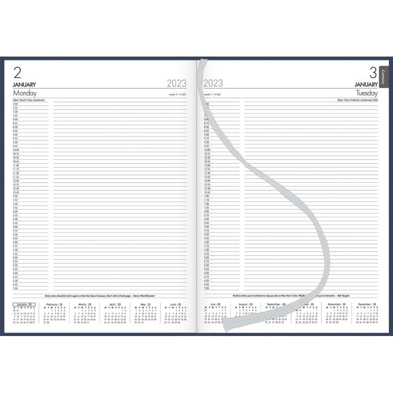 Milford Windsor A41 Day To Page Diary Navy Odd Year