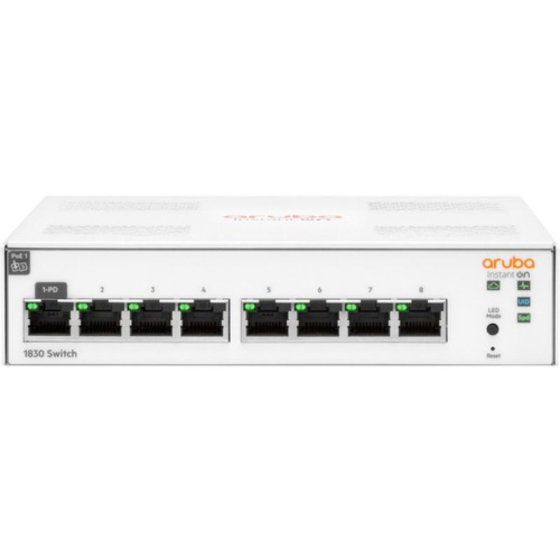 Aruba Instant On 1830 8G Switch - 8 Ports - Manageable - Gigabit Ethernet - 10/1