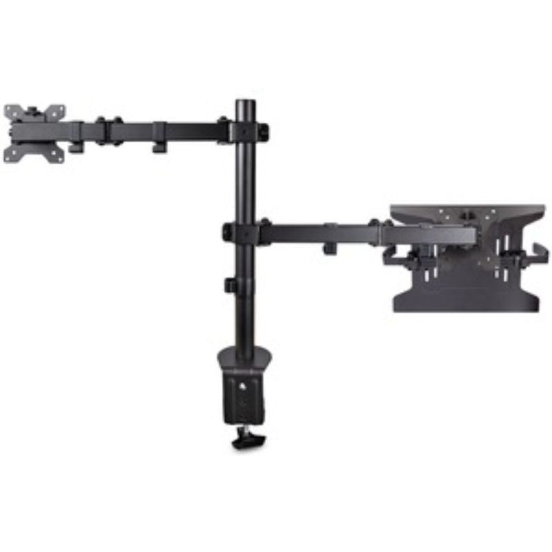 StarTech.com Monitor Arm with VESA Laptop Tray, For a Laptop & Single Display up