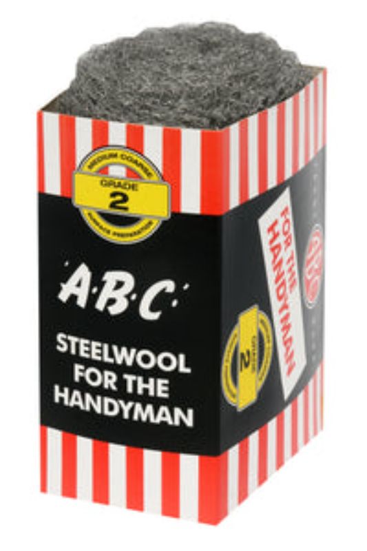 Medium coarse steel wool for surface prep, rust removal, and paint smoothing, perfect for DIY and professional use.