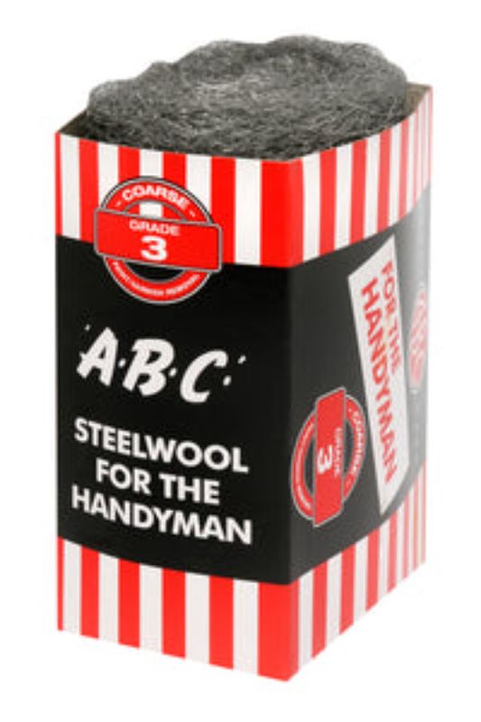 STEEL WOOL ABC BRAND - HANDYMAN PACK GRADE # 3 COARSE