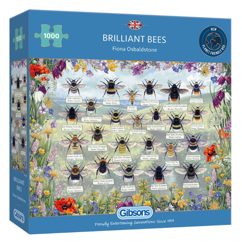 Jigsaw - Gibsons: Brilliant Bees (1000pcs)