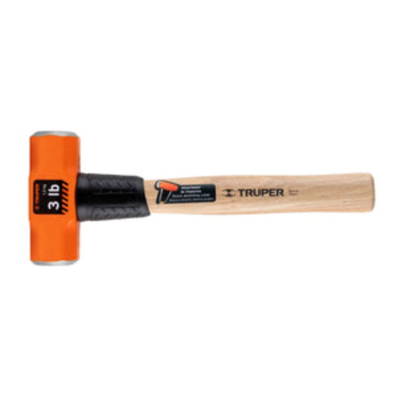 CLUB HAMMER WITH WOODEN HANDLE 3LB TRUPER
