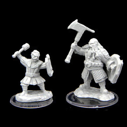 Critical Role Unpainted Minis: Kymal Militia Brawler & Jorenn Militia Holy