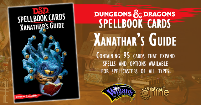 Dungeons & Dragons Spellbook Cards Xanathars Deck - 95 Cards 2018 Edition