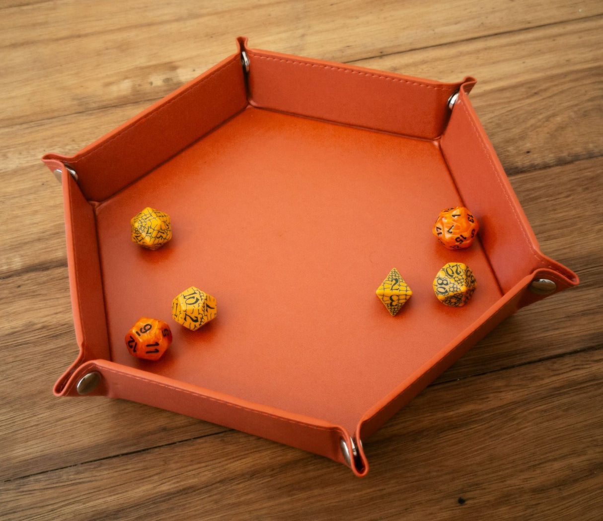 LPG Essentials Hex Dice Tray 8" Red
