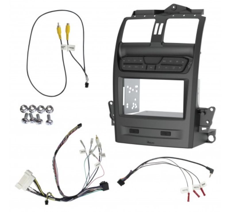 Double DIN Gunmetal Install Kit to Suit Ford Falcon - Aerpro