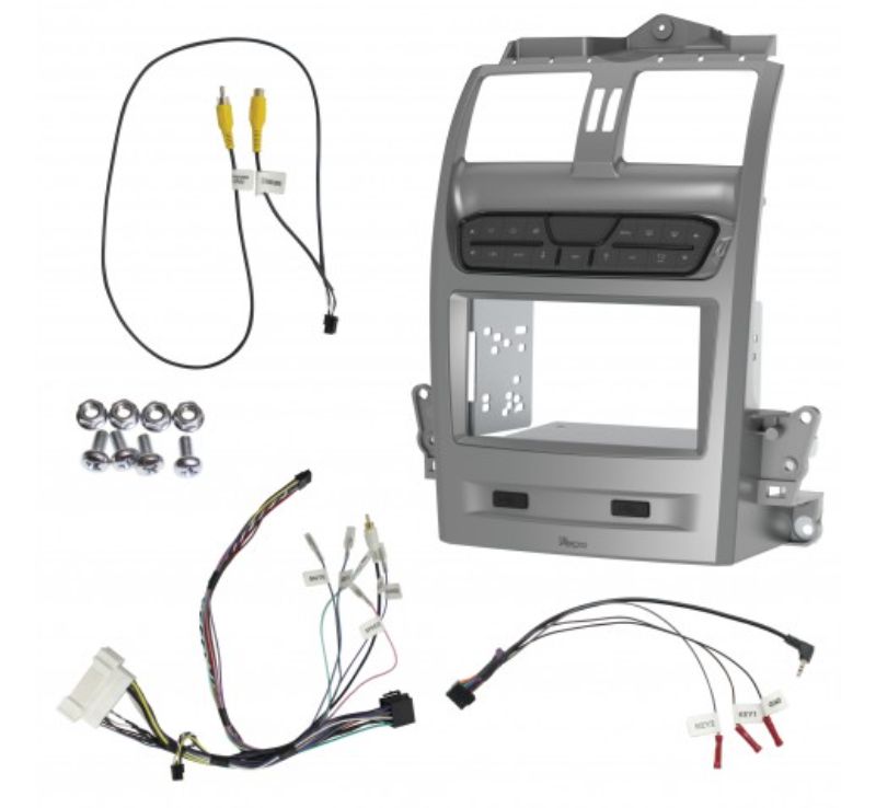 Double Din Silver Install Kit To Suit Ford Falcon