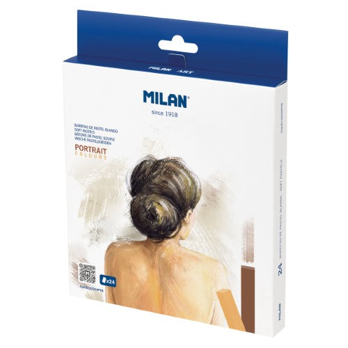 Milan Soft Pastels 24 Pack Portrait Colours
