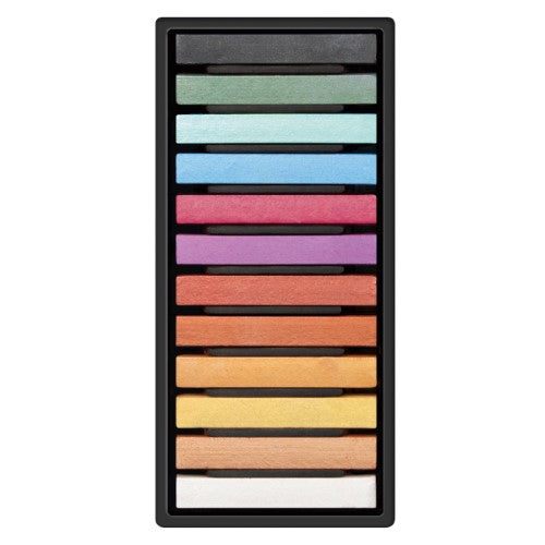 Milan Soft Pastels 12 Pack Metallic Colours