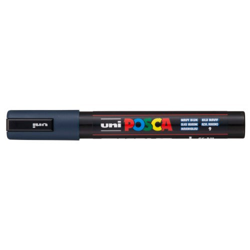 Uni Posca Marker 1.8-2.5mm Med Bullet Navy PC-5M