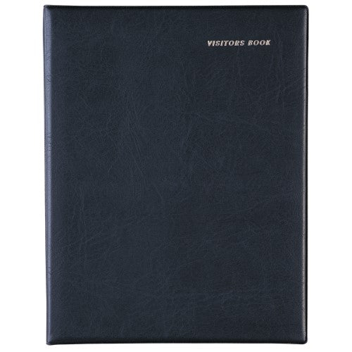 Debden Corporate Visitors Book 220x280mm Wiro PVC Black