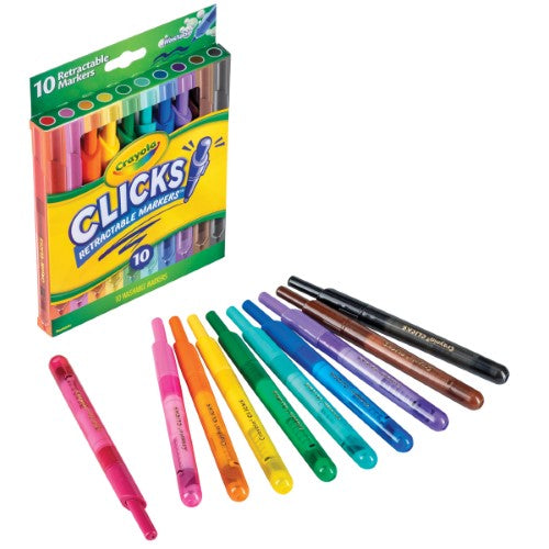 Crayola Clicks Retractable Markers 10Pk