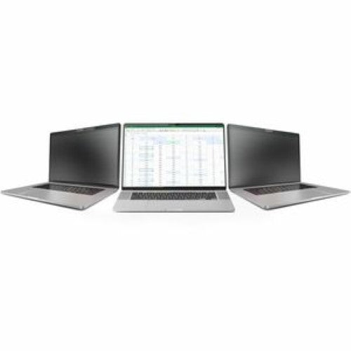 Laptop Privacy Screen for 14" MacBook Pro, features anti-glare, reversible design, and blue light reduction for enhanced privacy.