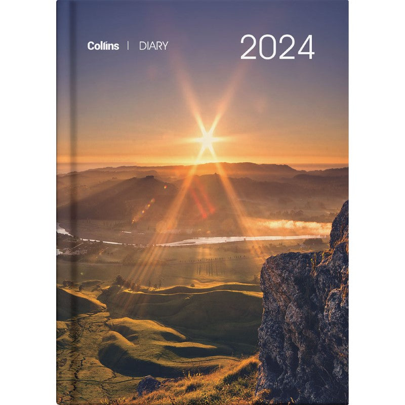 Collins A51 NZ Majestic Landscapes Day to Page Diary Even Year