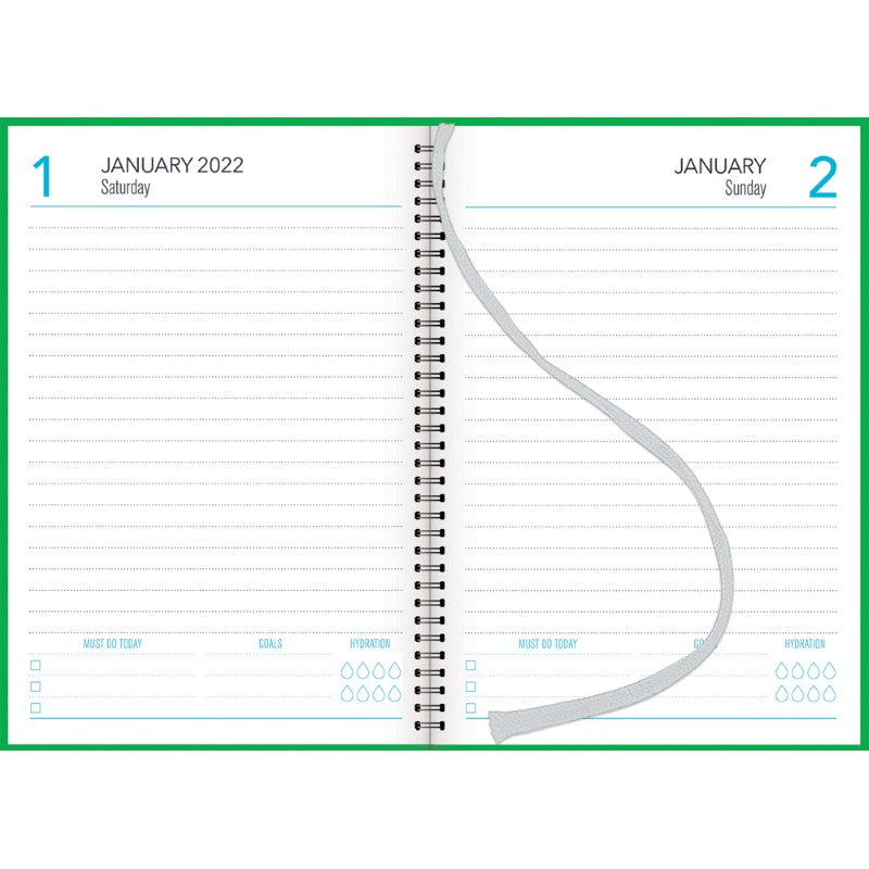 Collins Diary A51 Vivid Wiro Hardcover Even Year