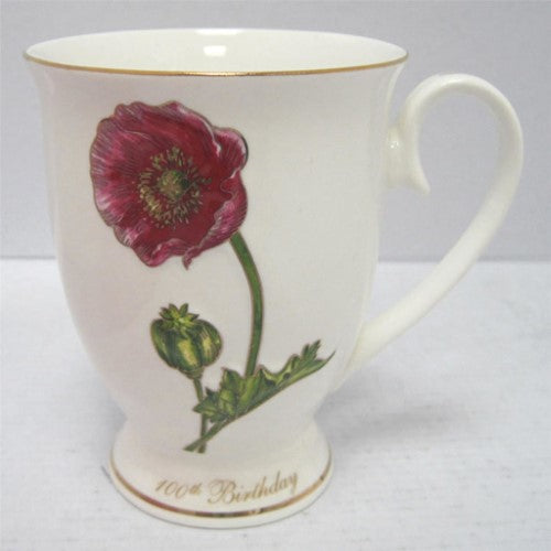 DAKOTA JADE GIFT MUG 100TH BIRTHDAY (RED)
