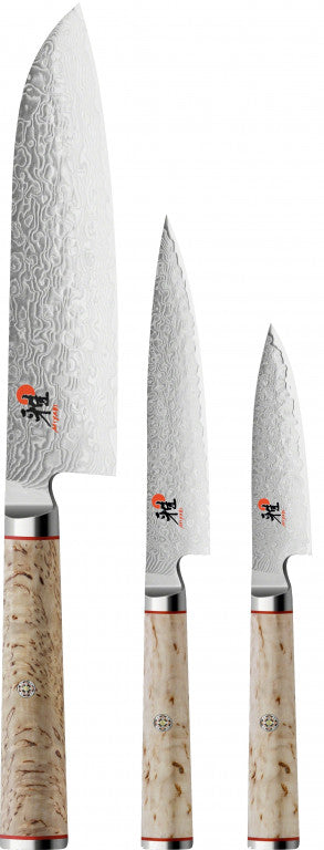 5000MCD Knife Set - Santoku (3pc Set)
