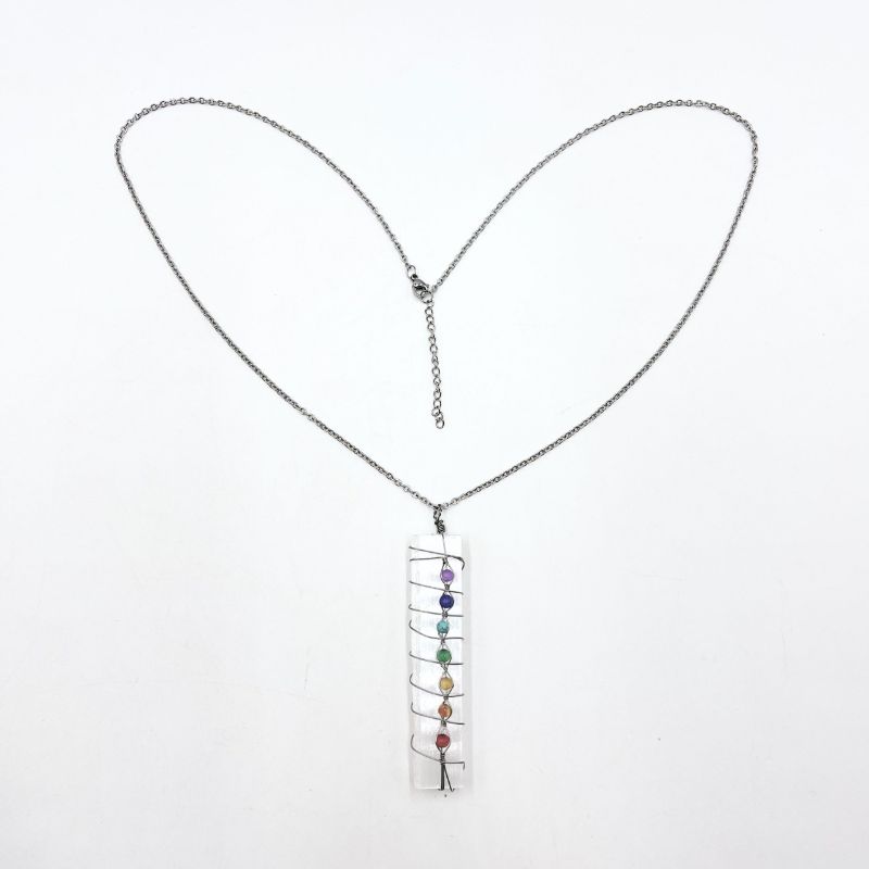 Necklace - Selenite Chakra Stone