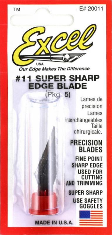 EXCEL NO.11 DOUBLE HONED BLADE 5 PIECES -