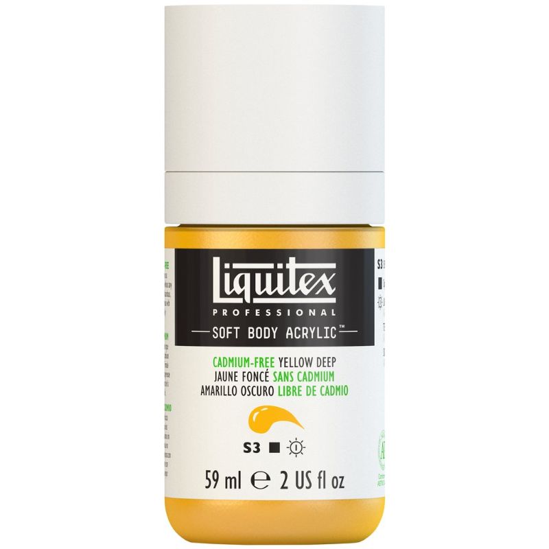 LIQUITEX PROFESSIONAL SOFT BODY ACRYLIC PAINT 59ML - YELLOW DP 891 S3