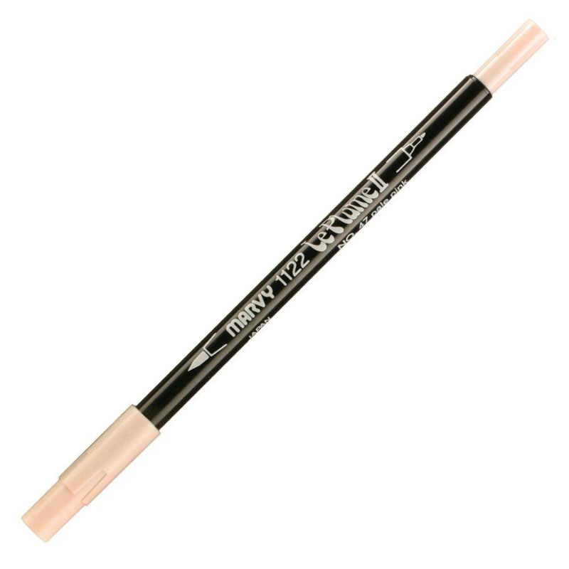 MARVY LE PLUME II DUALTIP MARKER - PALE PINK 47