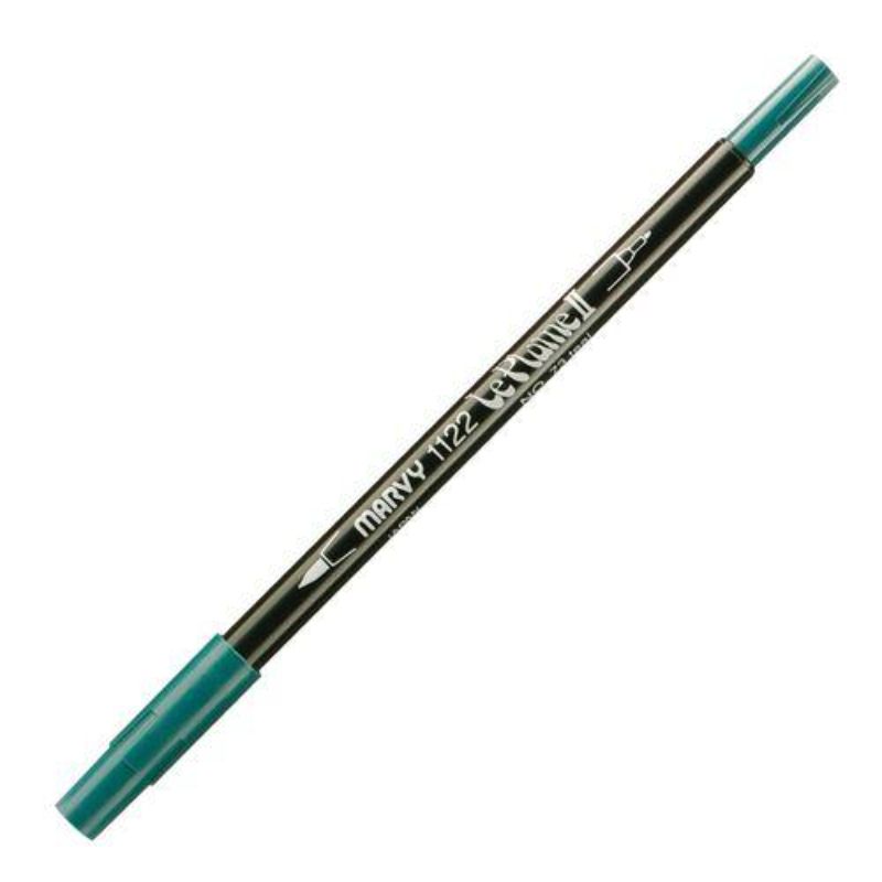 MARVY LE PLUME II DUALTIP MARKER - TEAL 73
