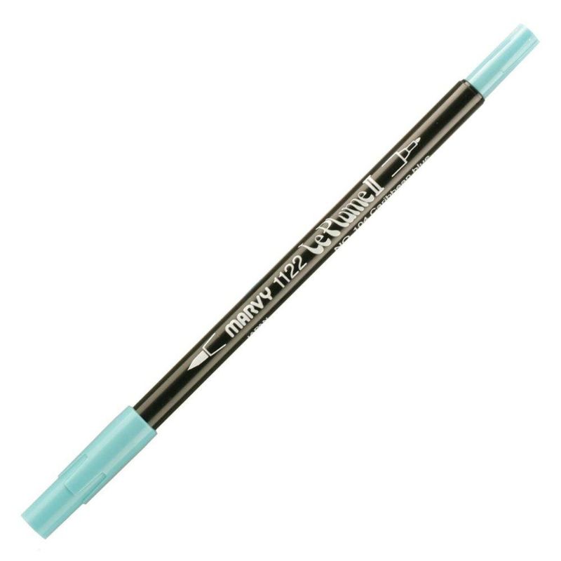 MARVY LE PLUME II DUALTIP MARKER - CARIBBEAN BLUE 104
