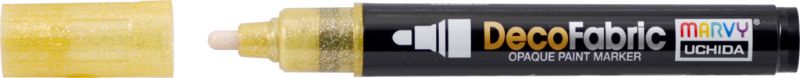 MARVY DECO FABRIC PAINT MARKER #223 - GLITTER GOLD
