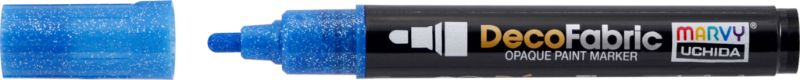 MARVY DECO FABRIC PAINT MARKER #223 - GLITTER BLUE