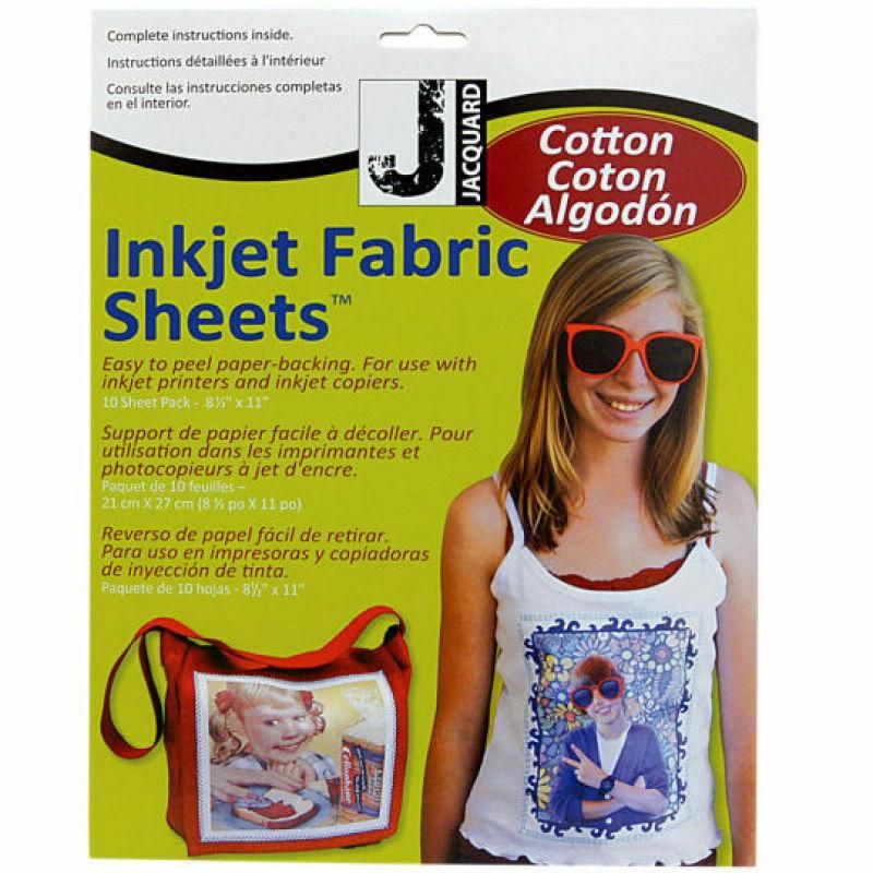 JACQUARD INKJET COTTON 21x27CM PACK OF 10 -