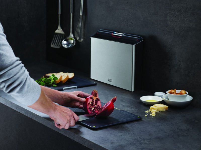 Joseph Joseph - Folio Steel 4-piece chopping board set – Stainless Steel