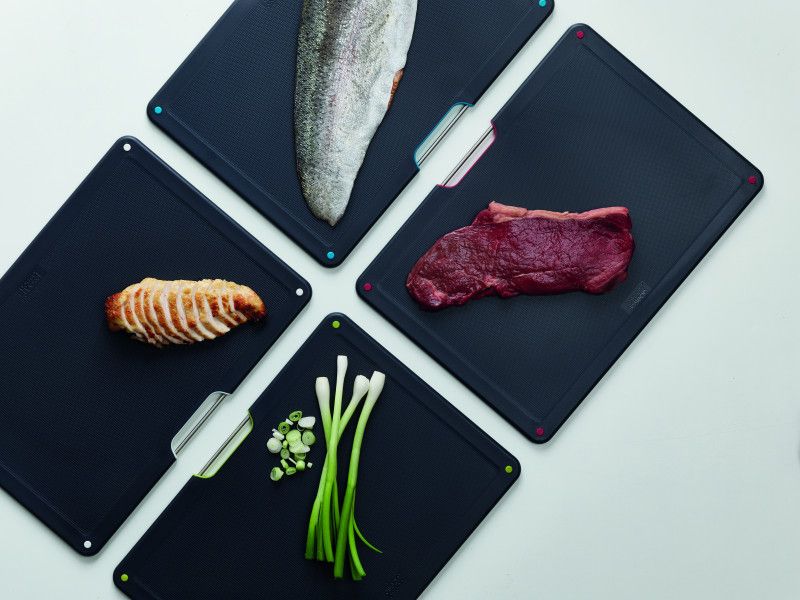 Joseph Joseph - Folio Steel 4-piece chopping board set – Stainless Steel