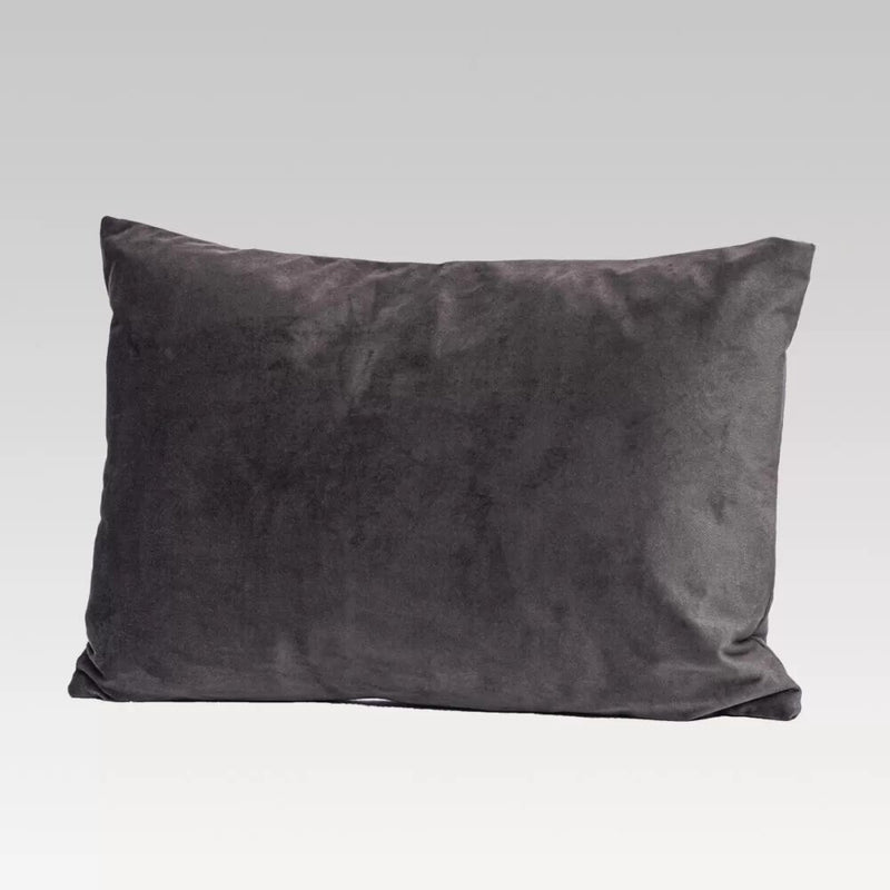 Cushion Cover - Dreamticket Verve Velvet Pewter Oblong (50cm)