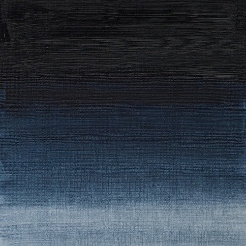 Indigo oil paint in a 37ml tube, known for high pigmentation and buttery consistency, ideal for vibrant artwork.