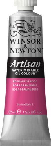 Winsor & Newton Artisan Water Mixable Oil Colour tube in Ivory Black, 37ml, offering solvent-free, buttery consistency for versatile painting.