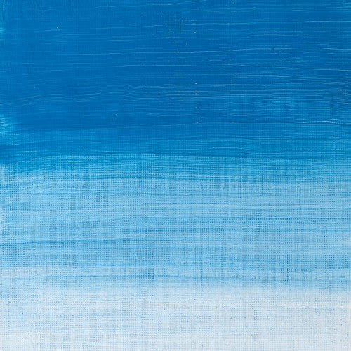 Cerulean Blue 37ml tube of Winsor & Newton Artisan Water Mixable Oil Colour for versatile, solvent-free painting.