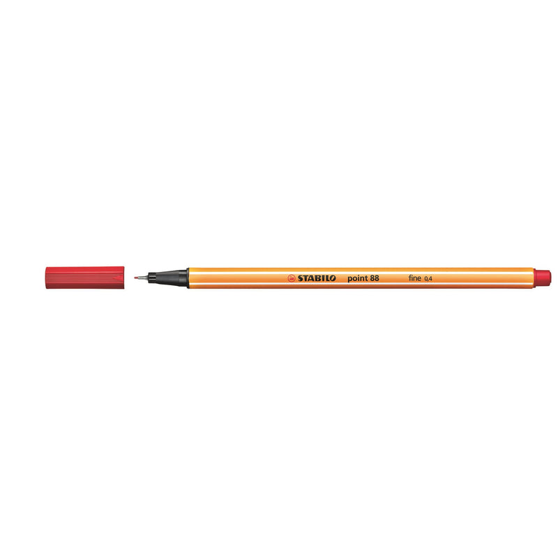 Stabilo Point 88 Fineliner Red Box 10 -10 units