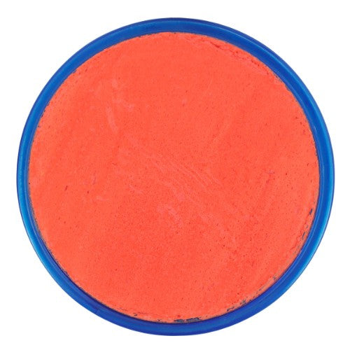 Bright Snazaroo 18ml orange face paint, perfect for vibrant designs at parties, hypoallergenic and easy to apply/remove.