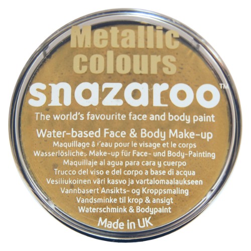 Snazaroo 18ml Electric Blue face paint, vibrant metallic finish for stunning designs, non-toxic, easy to apply and remove.