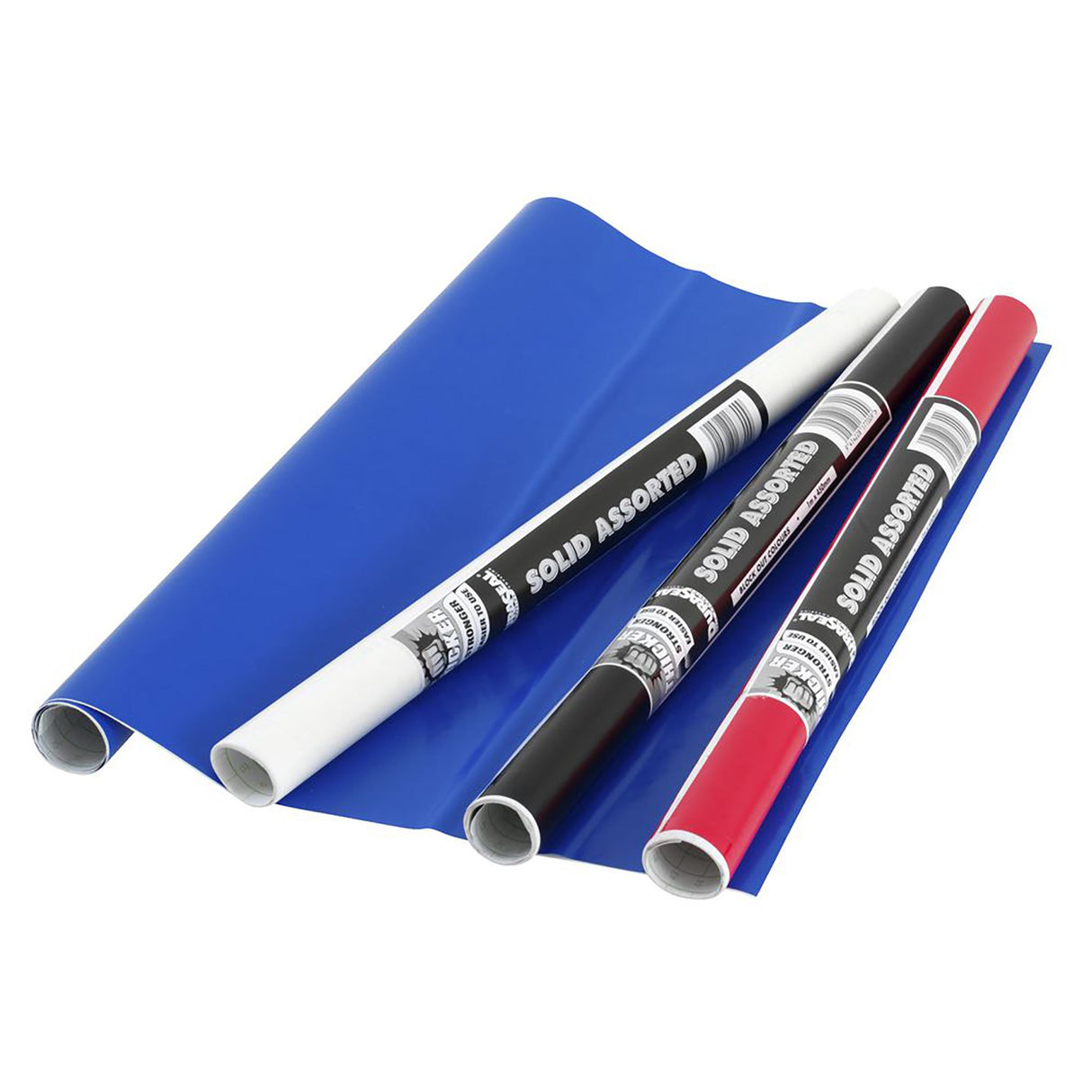 Durable Contact book covering in assorted solid colors, 1m x 450mm, perfect for protecting and personalizing books.