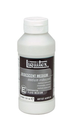Iridescent pearl effect medium in a 237ml bottle, ideal for enhancing textures in acrylic art and crafts.