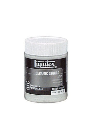 Liquitex Ceramic Stucco Textured Effects Medium in 237ml, perfect for adding unique textures and depth to artwork.
