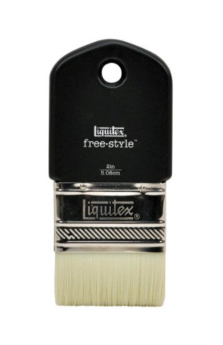 Liquitex 2-inch Paddle Brush with a non-slip handle, ideal for large-scale acrylic painting and mural work.